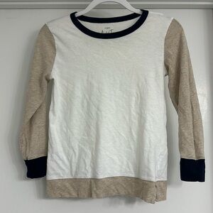 J.Crew Artist Long Sleeve Colorblock Tee